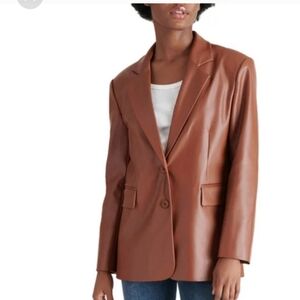 Steve Madden Ladies' Faux Leather Blazer , nwt